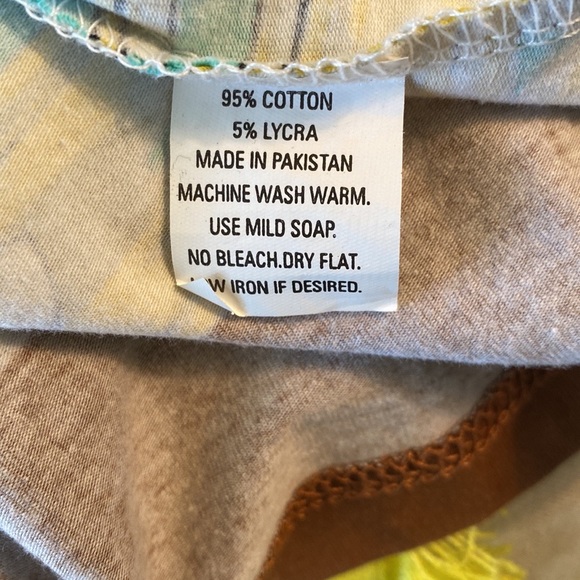 Barbara Gerwit Turquoise & Brown Chain Rope Print Tunic Dress - S - Picture 9 of 9